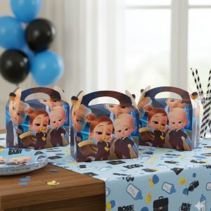Caja Jefe Paales Baby Shower Decoracion Fiesta X6