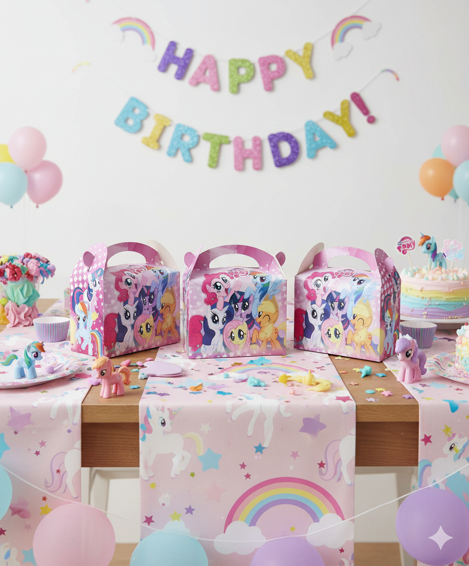 Caja Fiesta Regalos Little Pony Cumpleaños Comprar