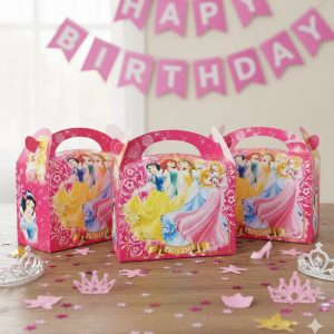 Caja Fiesta Regalo Princesas Rosado X6 Comprar Oferta