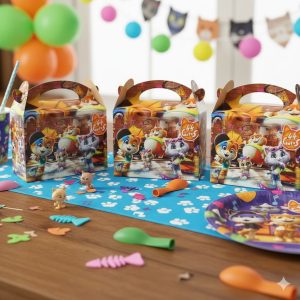 Caja Feliz Fiesta X6 Unidades 44 Gatos Niño Comprar