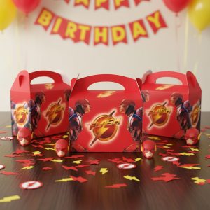 Caja Cajita Fiesta Regalo Flash Rojo Héroe X6