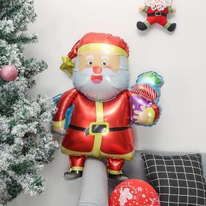 Globo Decoracion Papa Noel Navidad Rojo Fi Año Comprar Envío