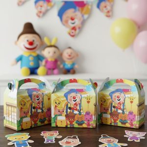 Caja Feliz Fiesta X6 Unidades Plim Payaso Circo Set