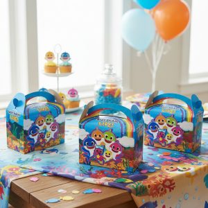 Caja Feliz Fiesta X6 Unidades Baby Shark Marino Promo